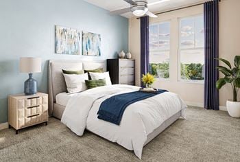 Large walk-in closet in master bedroom